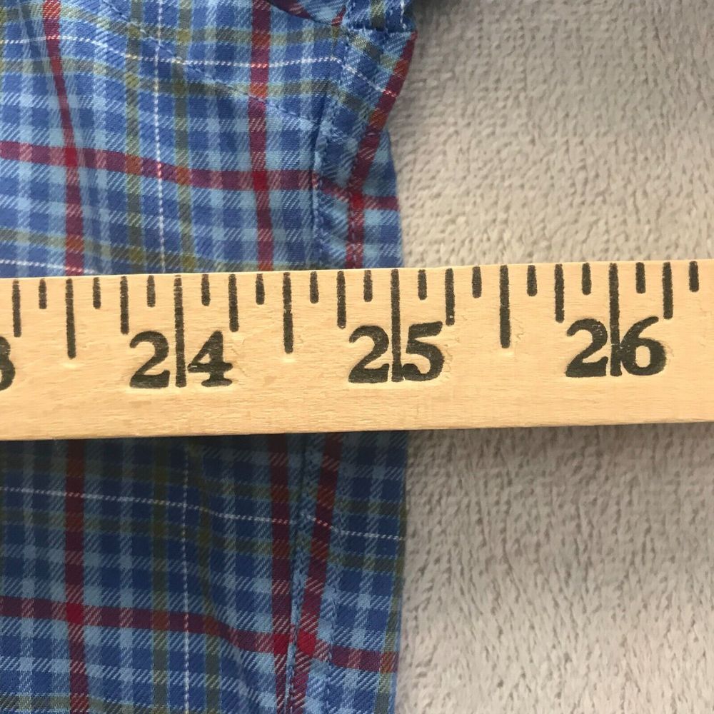 Austin‎ Reed London Shirt Mens XL Blue Red Plaid Long Sleeve Button Up Cotton - Picture 5 of 7
